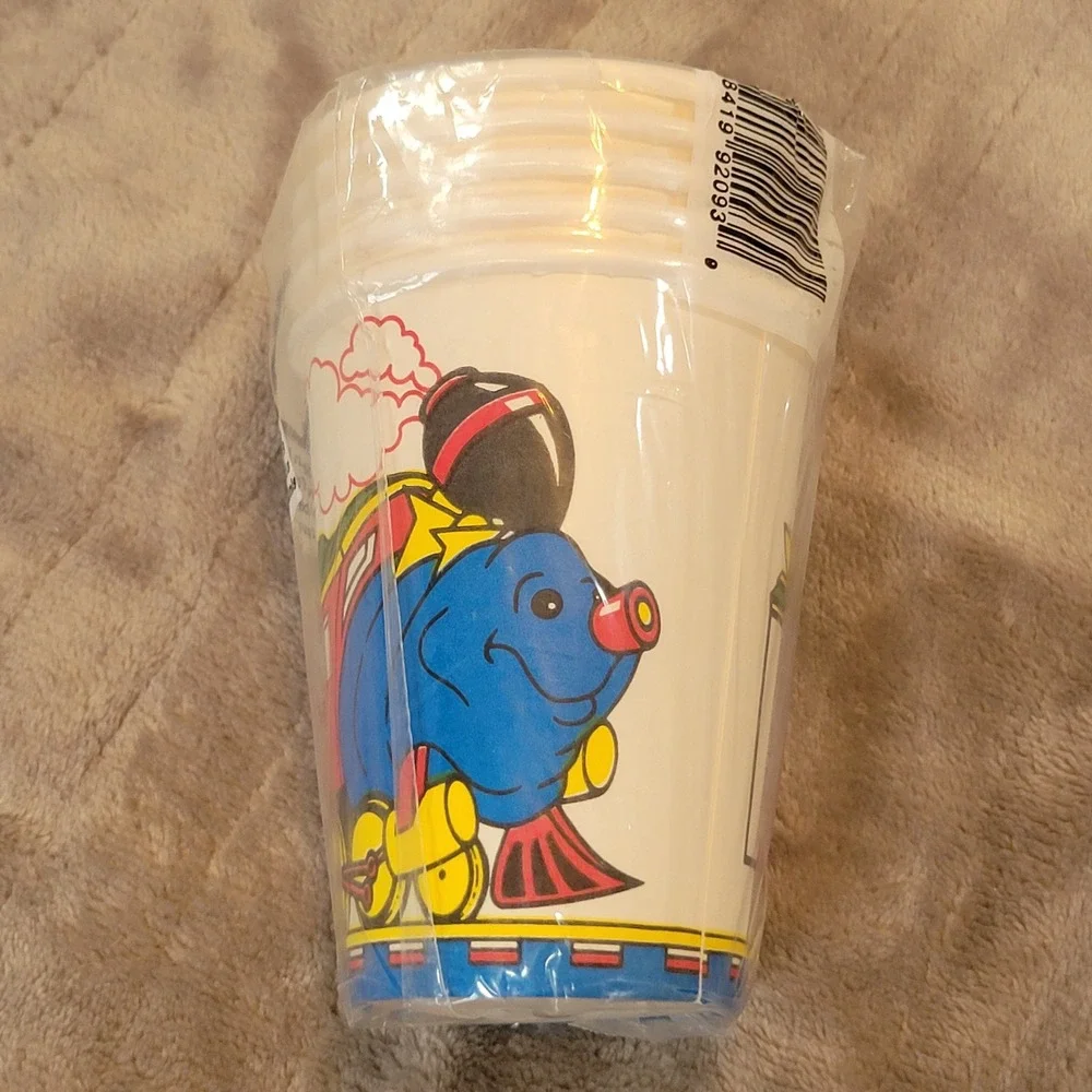 Vintage Amscan Kids Party Plates Cups 80s 90s Tom & Jerry Partyasaurus Choo Choo